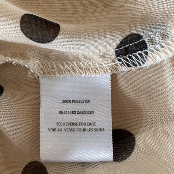 Material Girl Sheer Polka Dot Top With Studded Collar - Picture 10 of 10